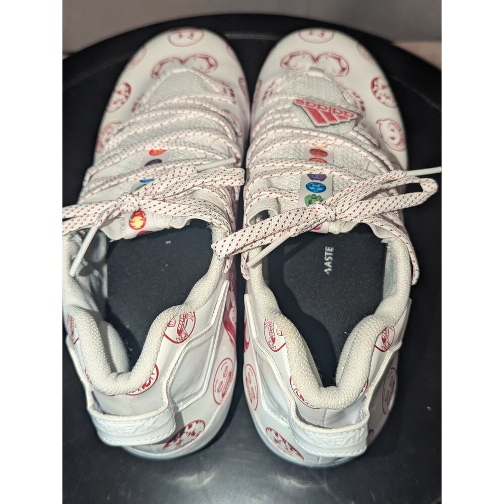 Adidas Football Cleats Mens 13 White Red Freak 22 Big Mood Emoji GZ6901 Soccer - Picture 7 of 9
